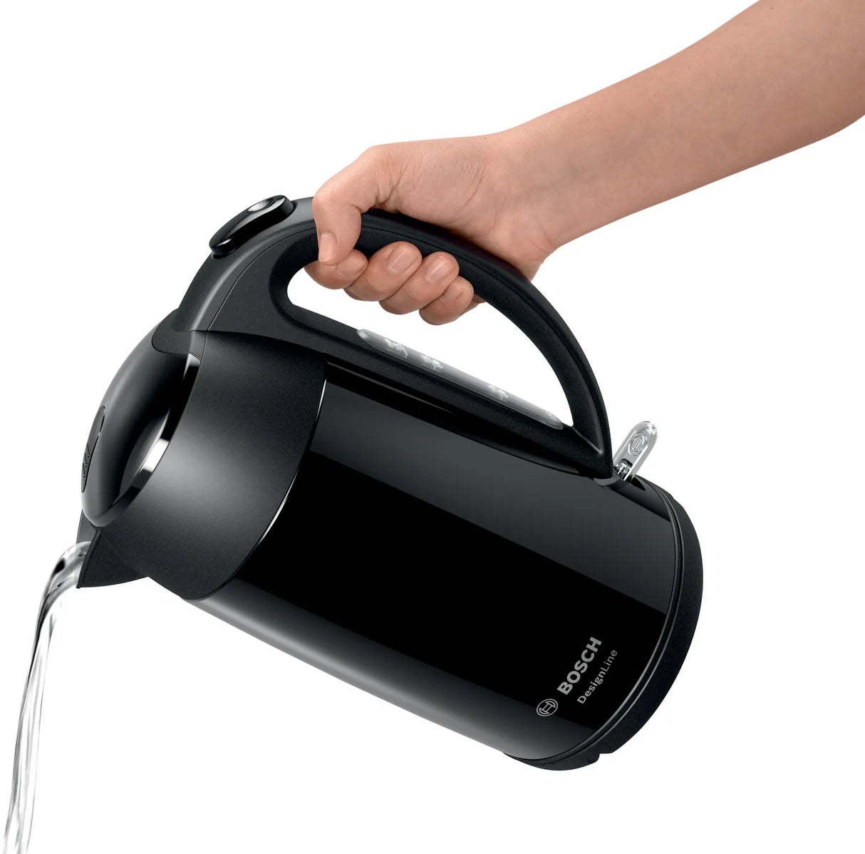 Bosch TWK3P423GB Kettle DesignLine Black, 3000 Watt