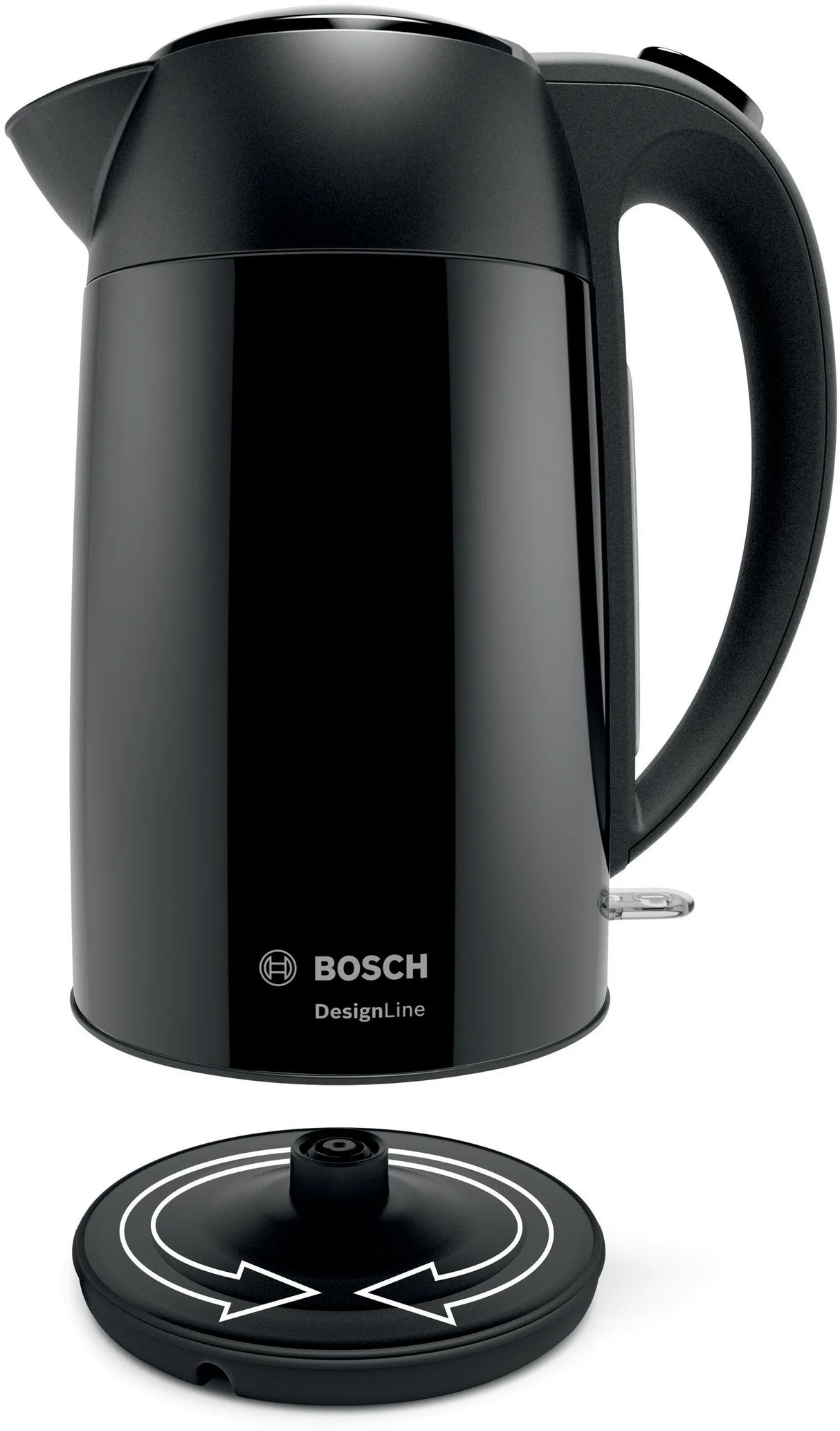 Bosch TWK3P423GB Kettle DesignLine Black, 3000 Watt