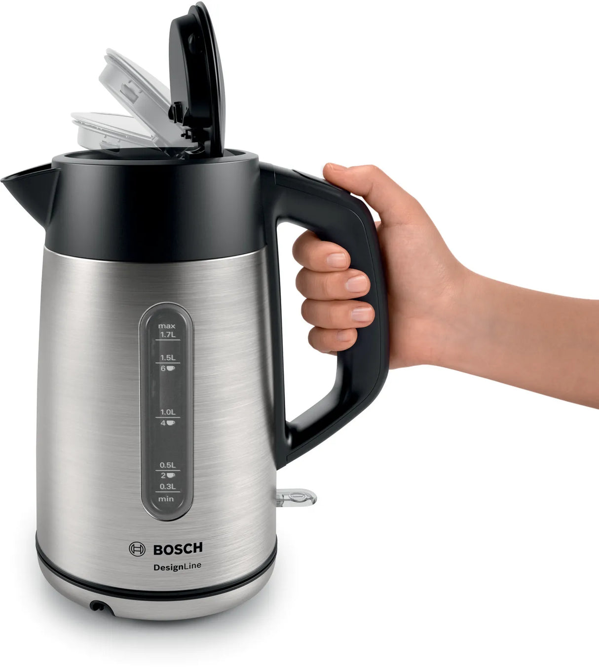 Bosch TWK4P440GB Kettle DesignLine Stainless steel, 3000 Watt