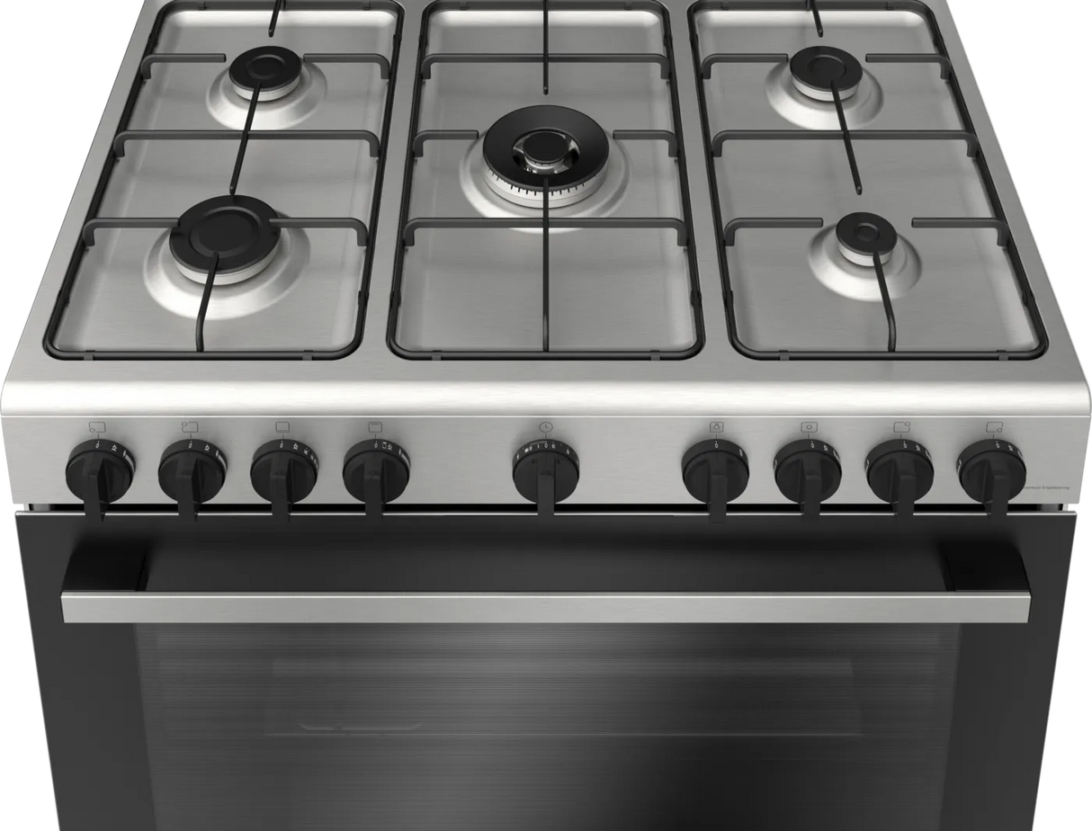Bosch HGV1D0U59M Series 2 Gas range cooker, Stainless steel
