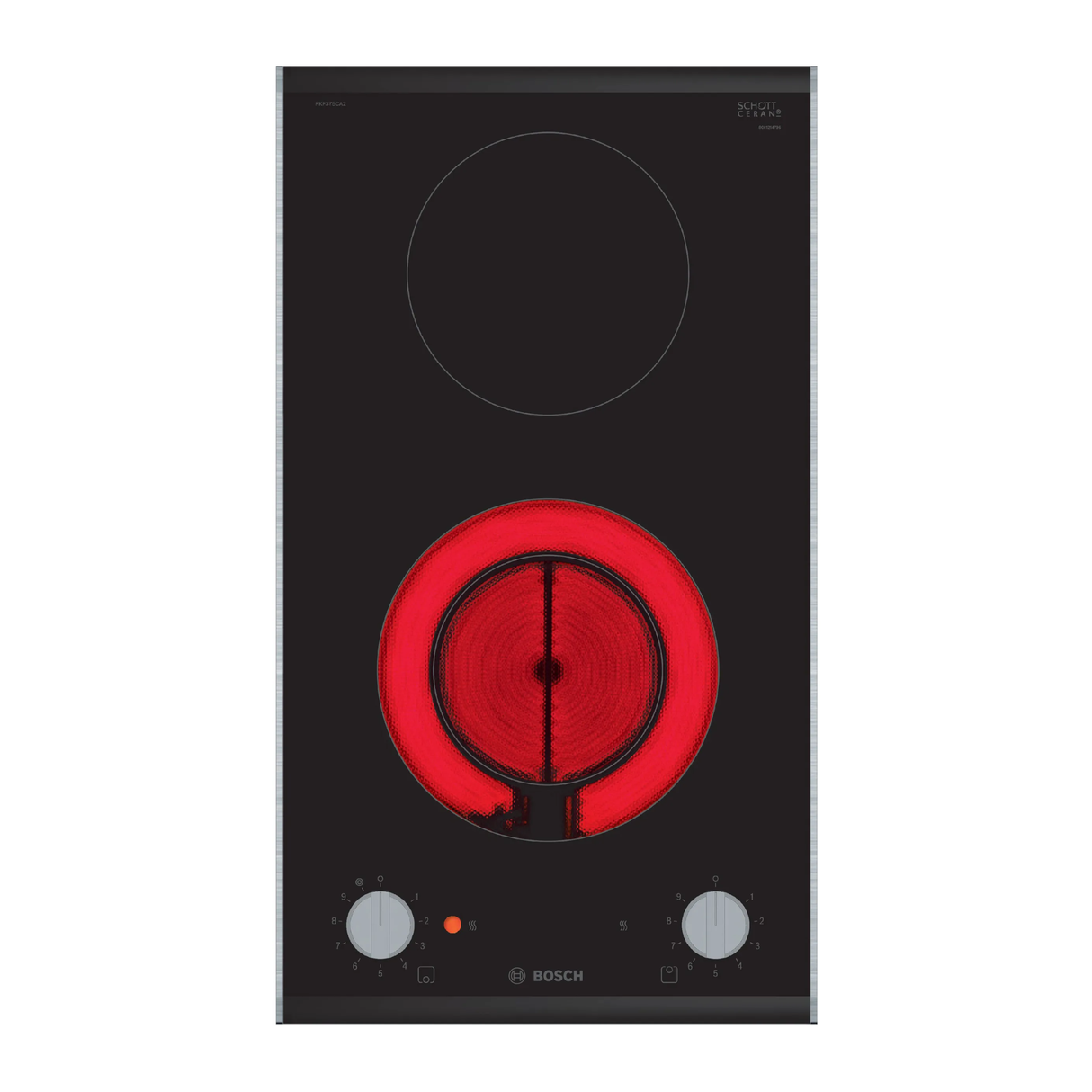 Bosch PKF375CA2E Series 2 domino hob, electric 30 cm, Black