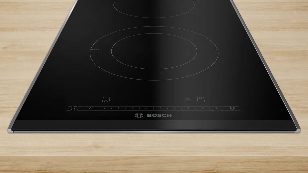 Bosch PKF375FP2E Series 6 domino hob, electric 30 cm, Black