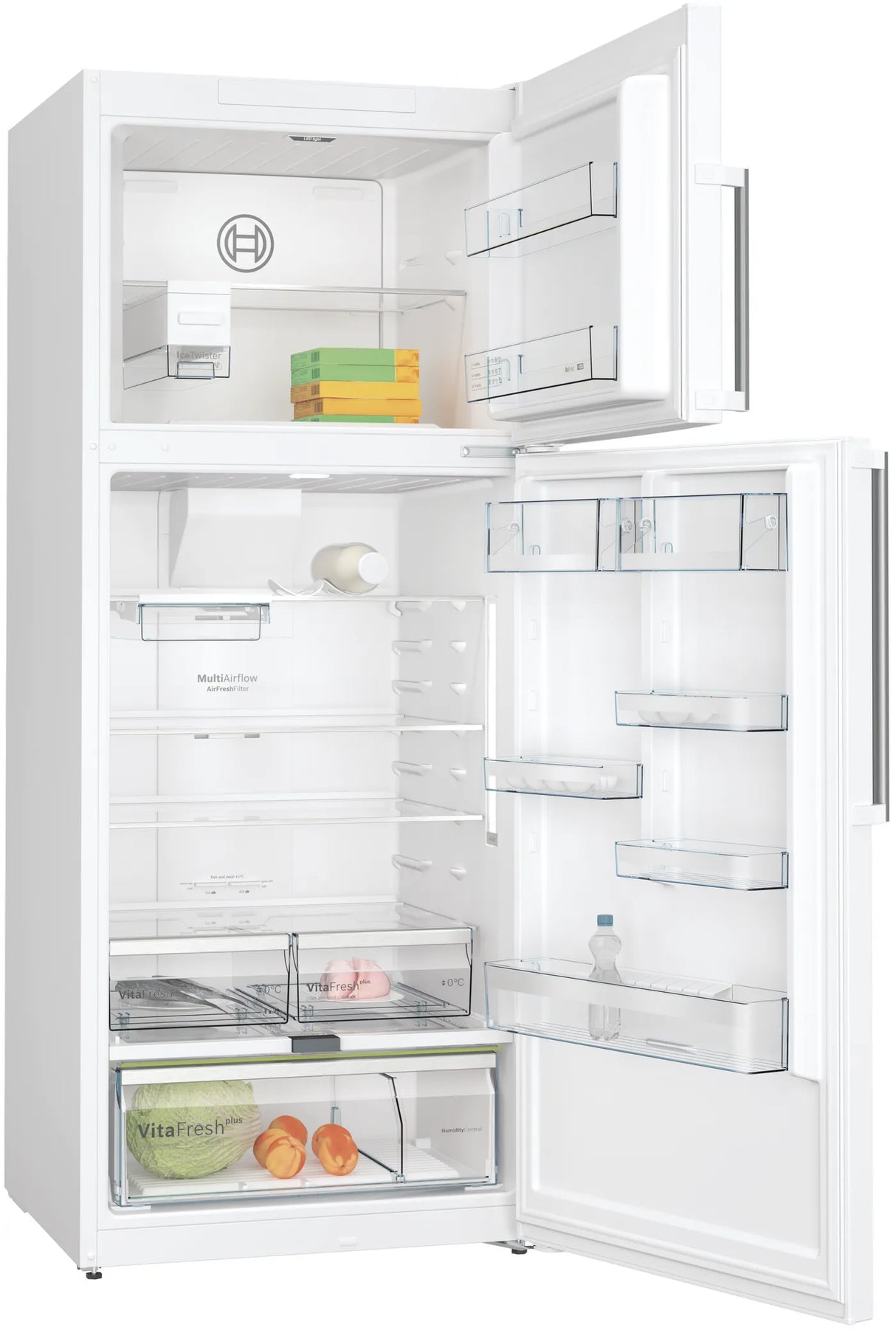 Bosch KDN76AW41B free-standing fridge-freezer with freezer at top 186 x 75 cm White, Total No Frost