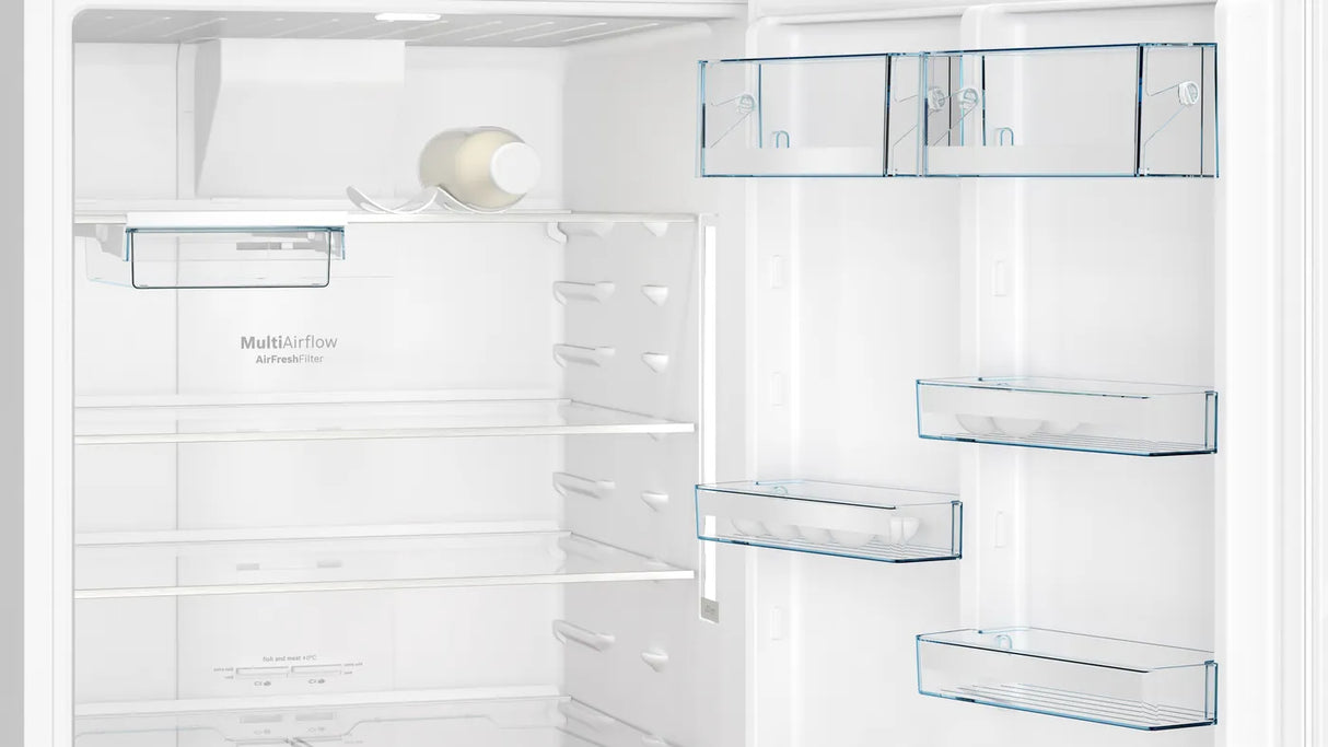 Bosch KDN76AW41B free-standing fridge-freezer with freezer at top 186 x 75 cm White, Total No Frost