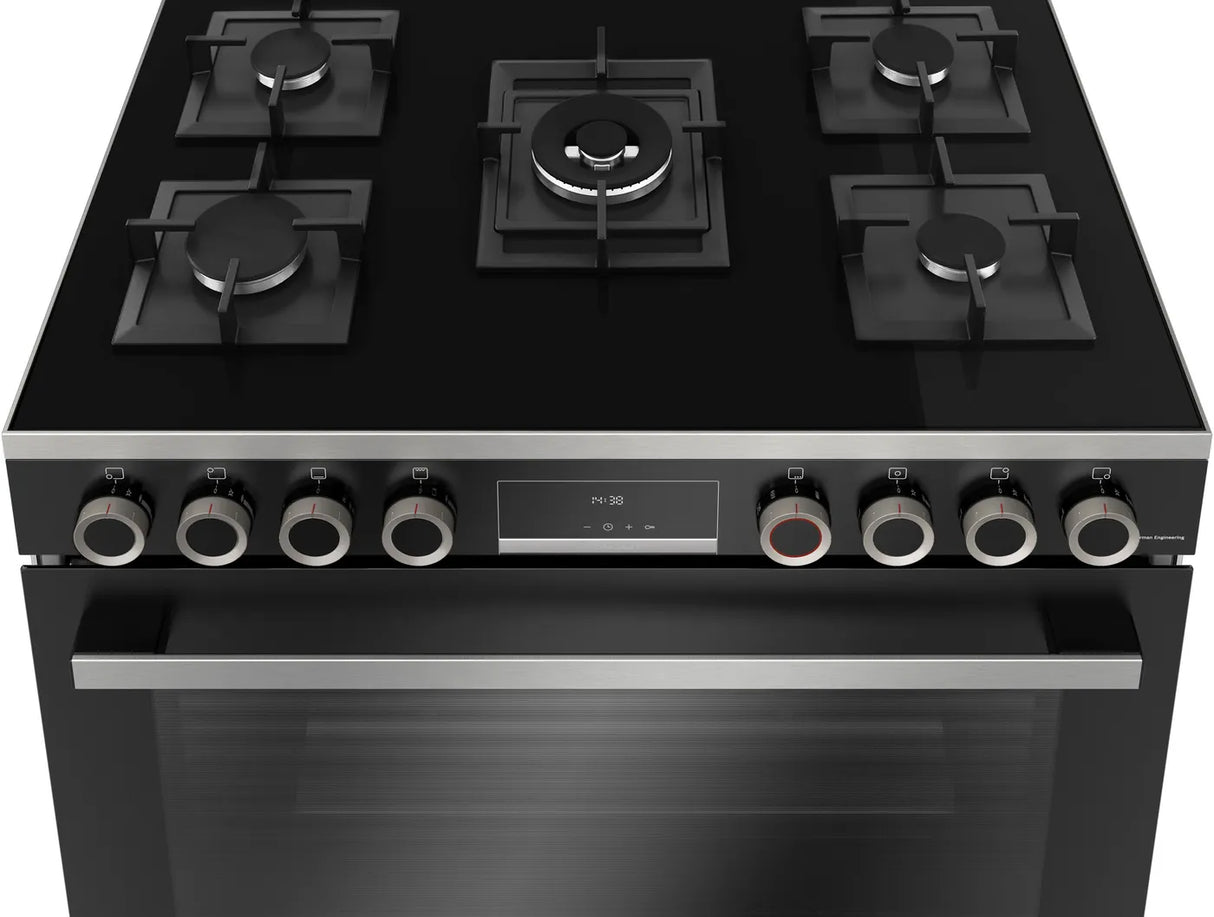 Bosch HJY5G7Q69M Series 8 Gas range cooker, Black