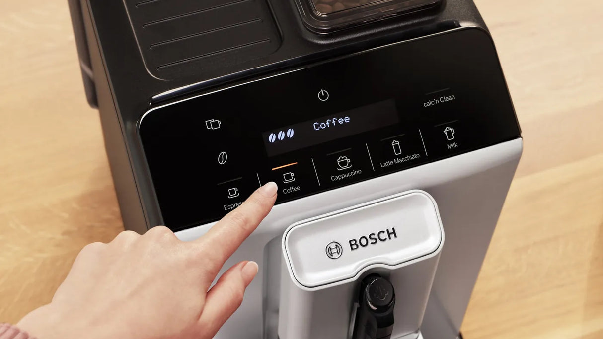 Bosch TIG20301 Fully automatic coffee machine VeroCafe Silk Silver, Removable water tank