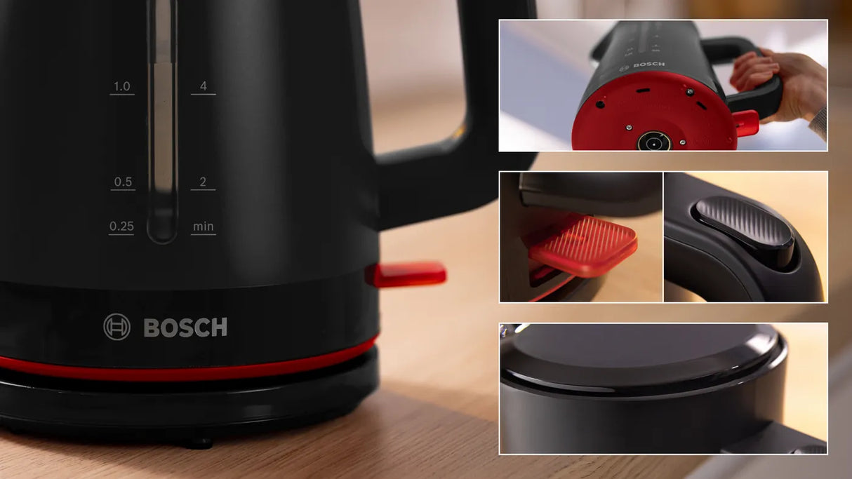 Bosch Kettle TWK3M123GB MyMoment Black, 3000 Watt