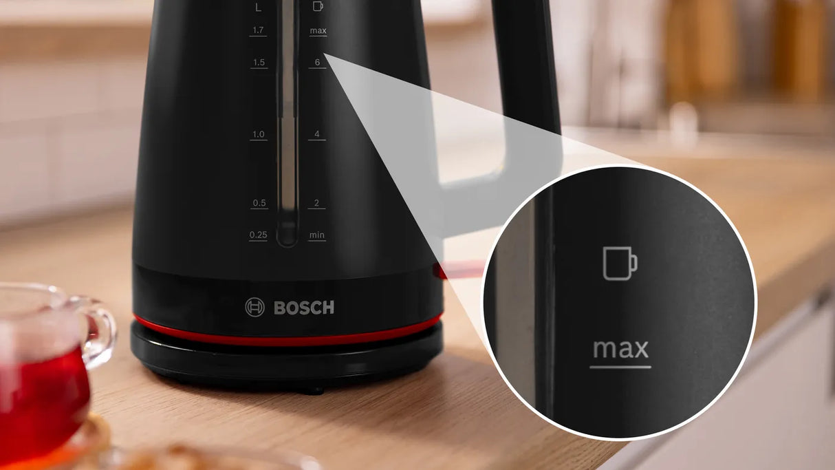 Bosch Kettle TWK3M123GB MyMoment Black, 3000 Watt