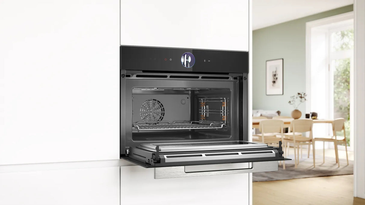 Bosch CMG7361B1M Series 8 built-in compact oven with microwave function 60 x 45 cm, Black