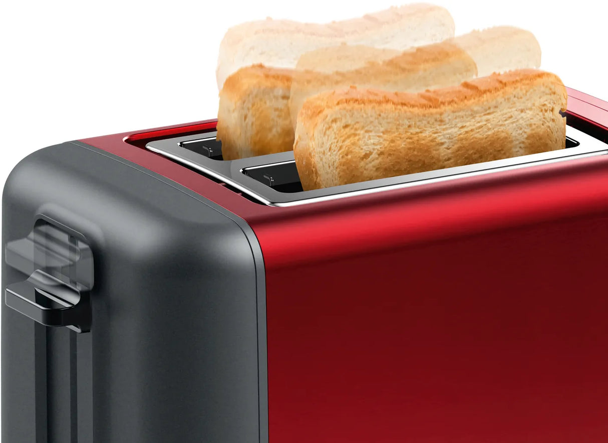 Bosch TAT3P424GB Compact toaster DesignLine Red