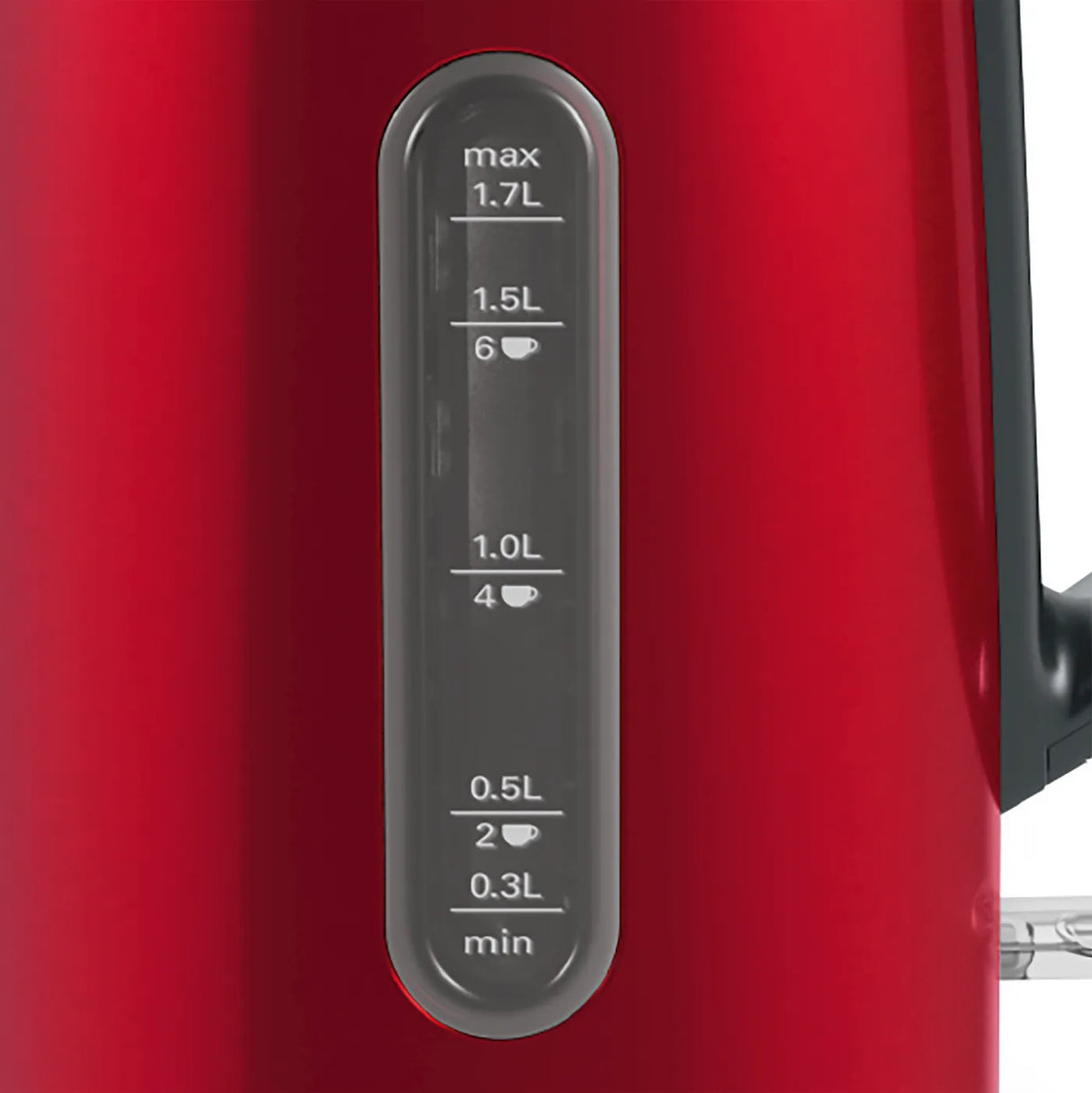 Bosch TWK4P434GB Kettle DesignLine Red 3000 Watt
