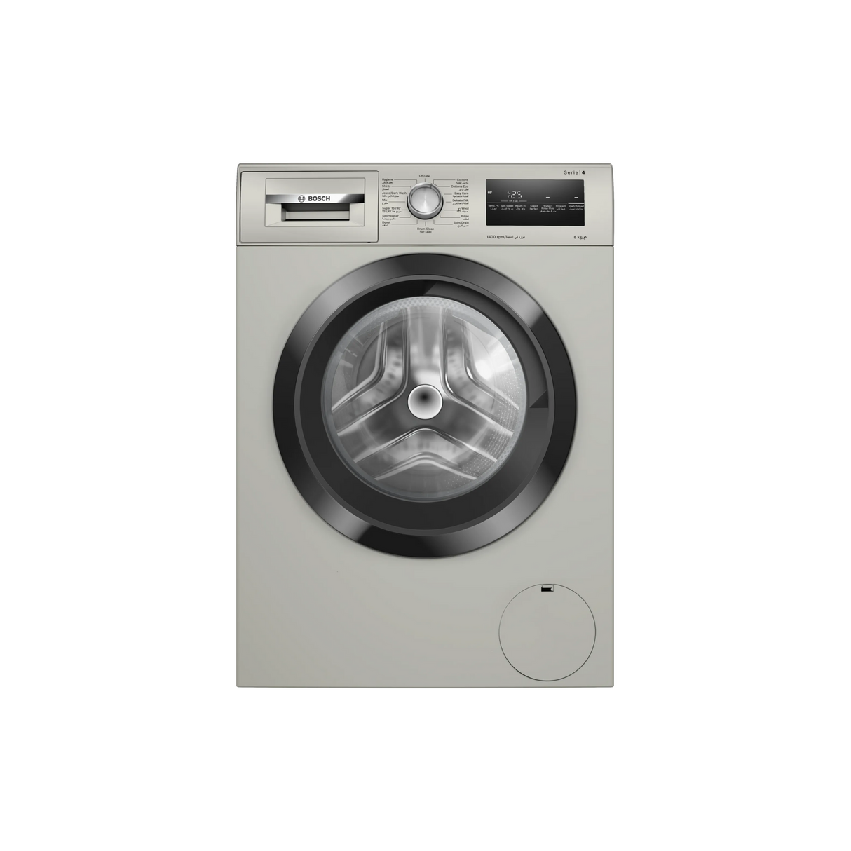 Bosch WAN28283SA Series 4 washing machine, front loader 8 kg , Silver inox