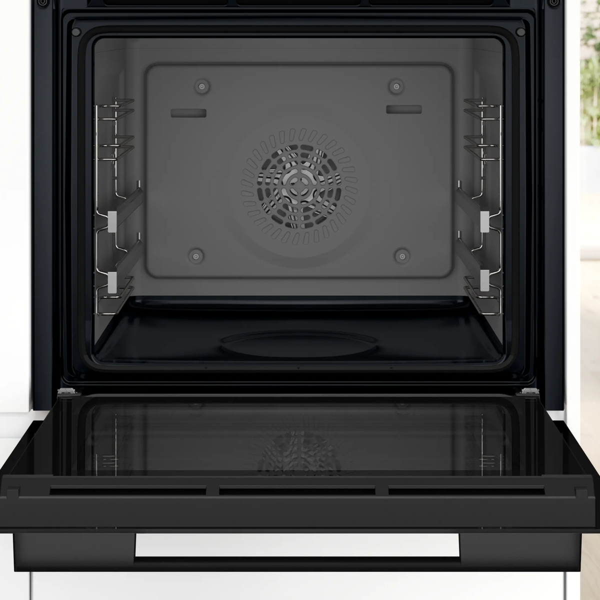Bosch Series 6 Built-In Oven B3HJG852YB0M with Air Fry – 76L, Black