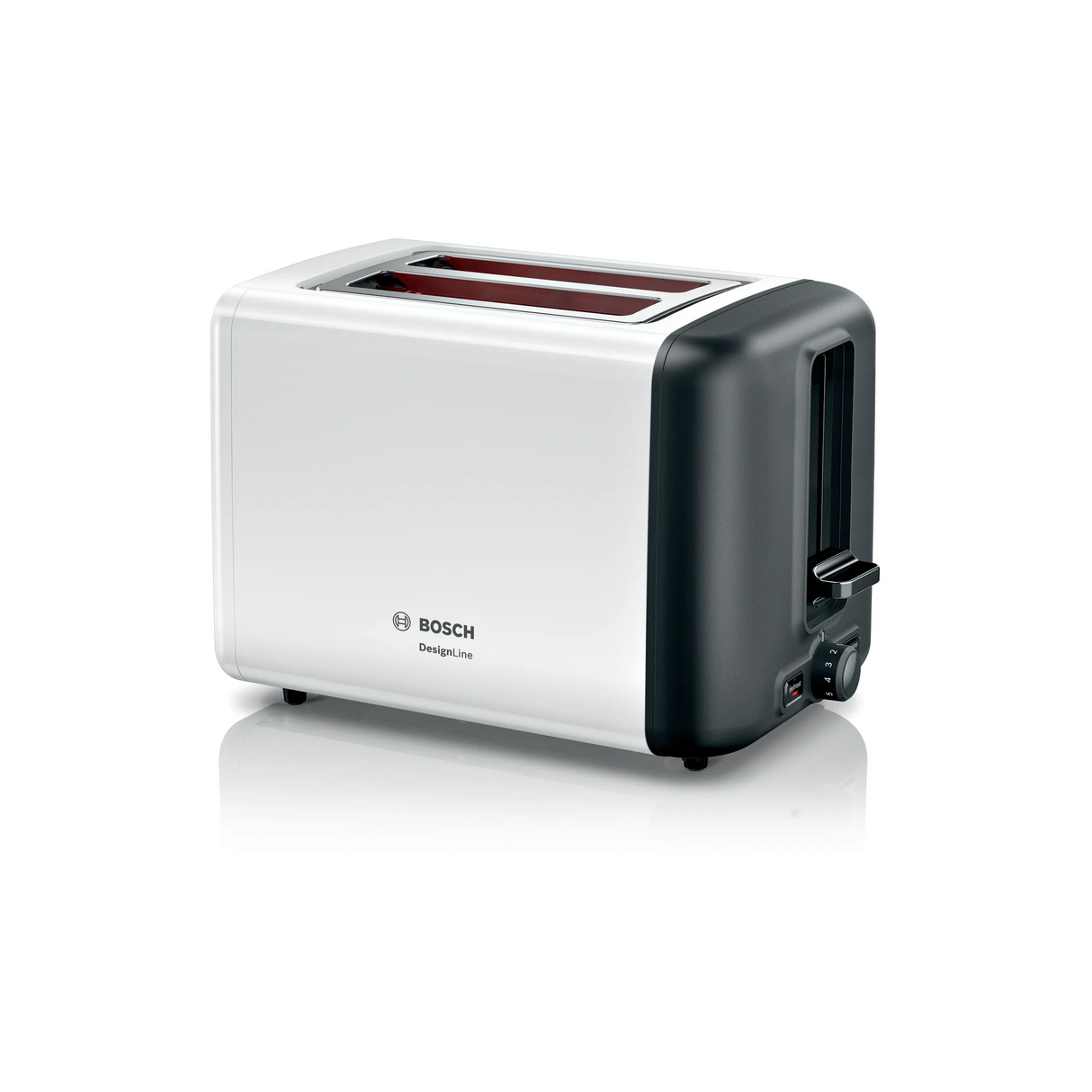 Bosch TAT3P421GB Compact toaster DesignLine, White, 970 Watt
