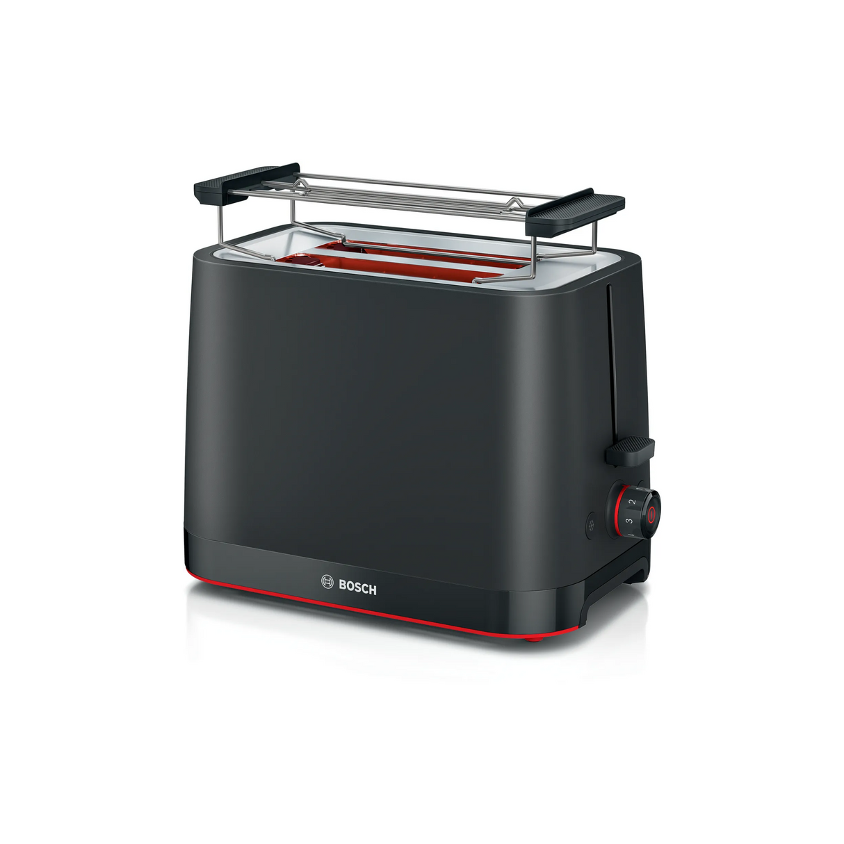 Bosch TAT3M123GB Compact toaster MyMoment Black, 950 Watt