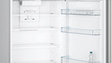 Bosch KDN43N120B free-standing fridge-freezer with freezer at top 178 x 70 cm Inox-look-metallic, Total No Frost