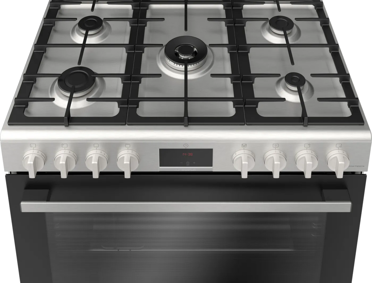 Bosch HGW3ASQ59M Series 6 Gas range cooker, Stainless steel