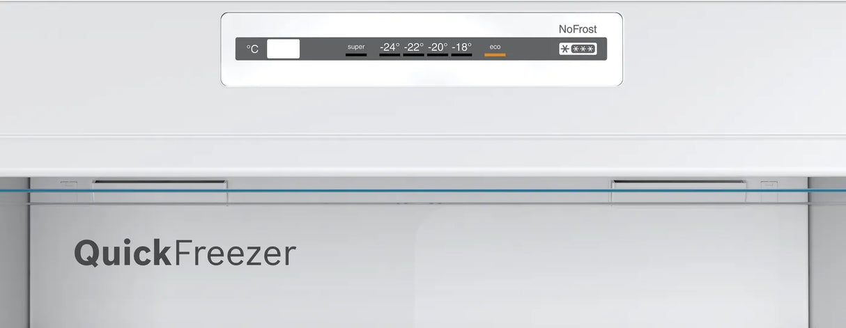 Bosch KDN43N120B free-standing fridge-freezer with freezer at top 178 x 70 cm Inox-look-metallic, Total No Frost