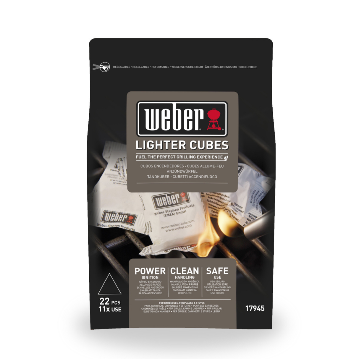 Weber Lighter Cubes, White