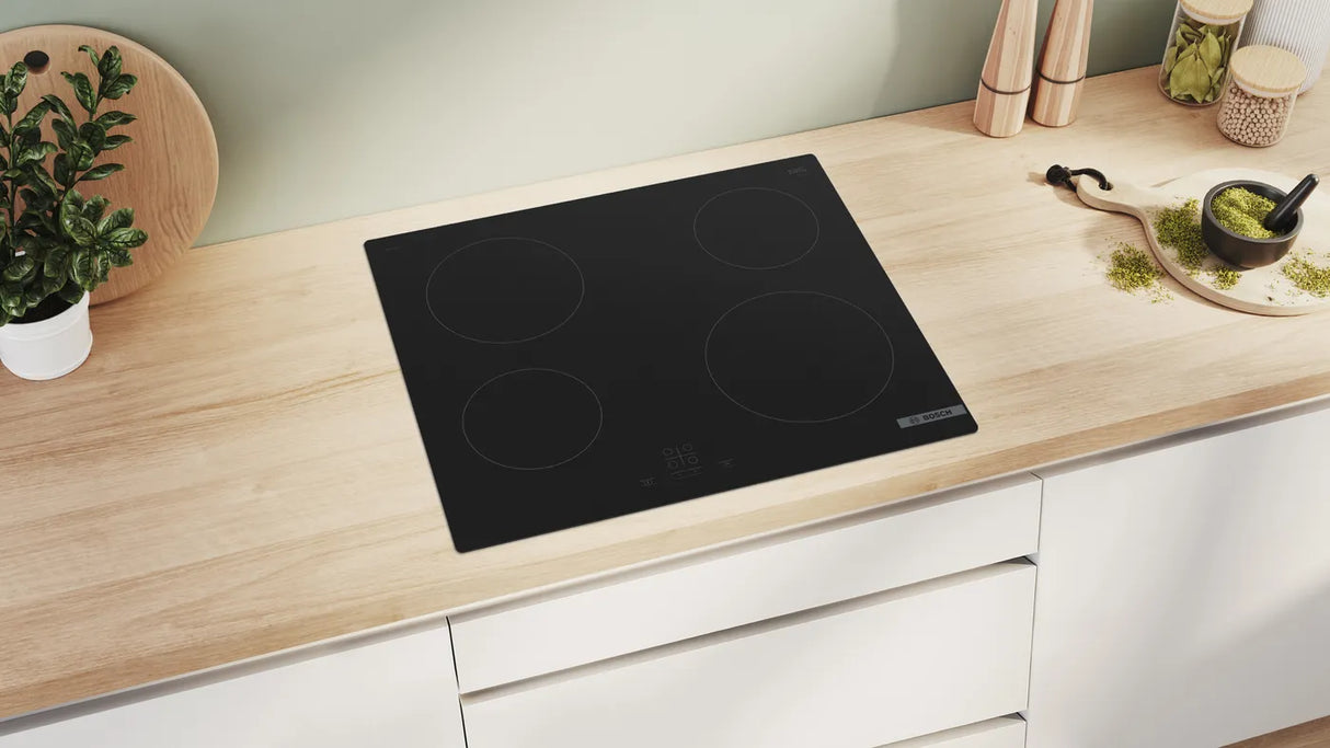Bosch PKE611BA2E Series 4 electric hob 60 cm, Black