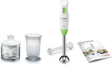 Bosch MSM2623GGB Hand blender CleverMixx Dip & Dressing 600 Watt, White, Vivid Green