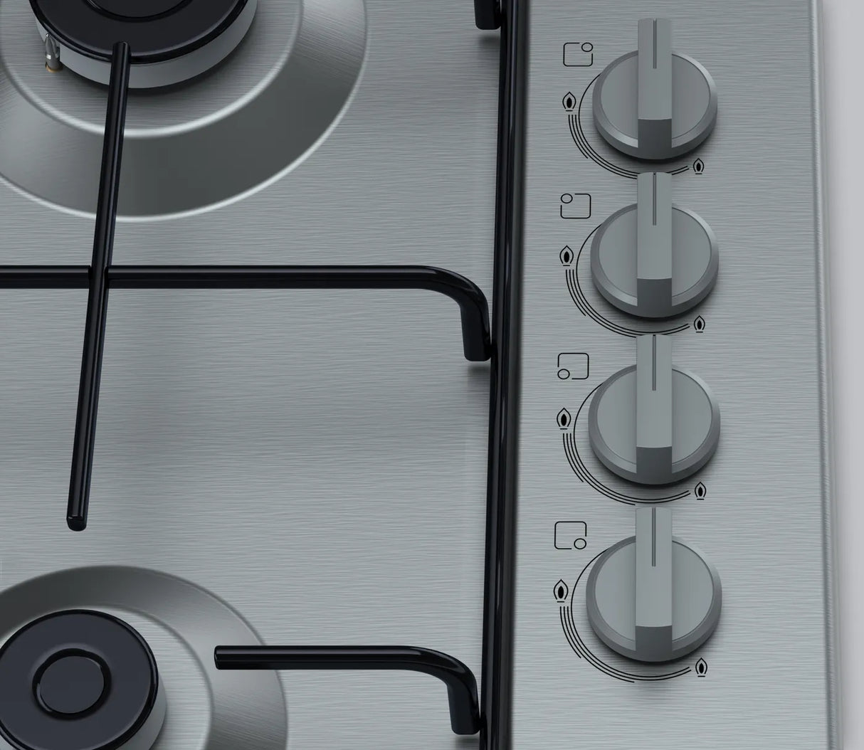 Bosch PBP6C5B88M Series 2 gas hob 60 cm Stainless steel