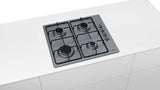 Bosch PBP6C5B88M Series 2 gas hob 60 cm Stainless steel