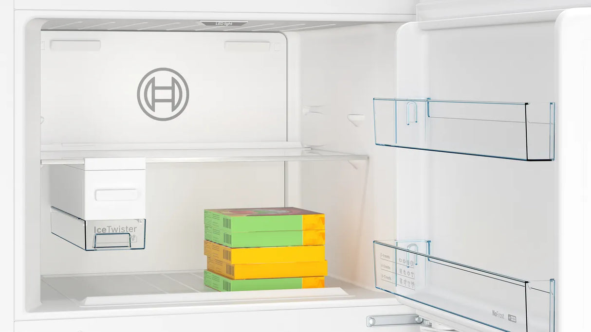 Bosch KDN76AW41B free-standing fridge-freezer with freezer at top 186 x 75 cm White, Total No Frost