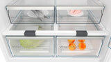 Bosch KDN86AW41B Series 6 free-standing fridge-freezer with freezer at top 186 x 86 cm White, Total No Frost