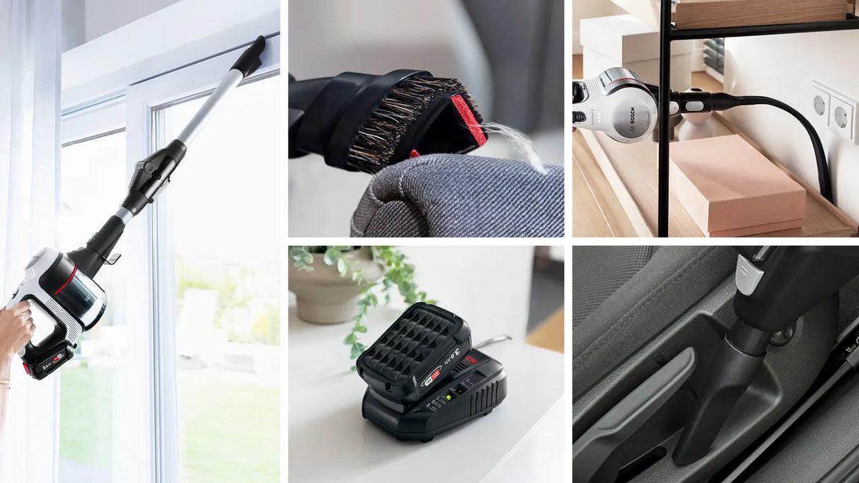 Bosch BCS712GB Rechargeable vacuum cleaner Unlimited 7, White