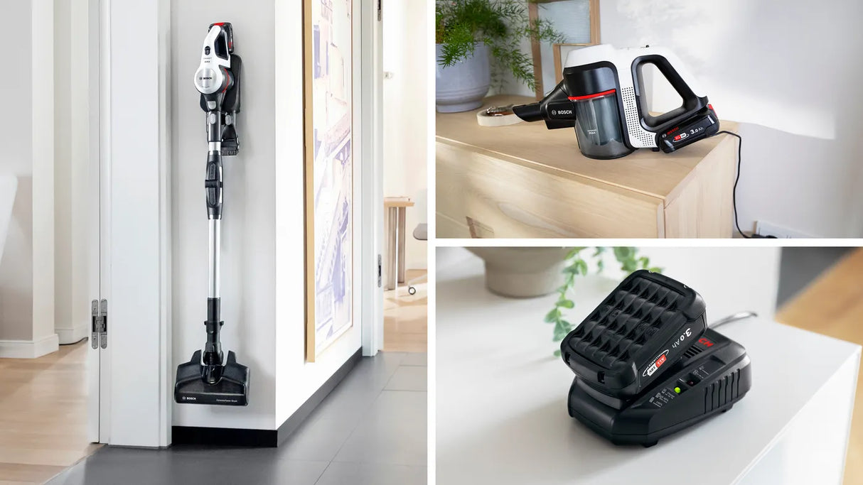 Bosch BCS712GB Rechargeable vacuum cleaner Unlimited 7, White