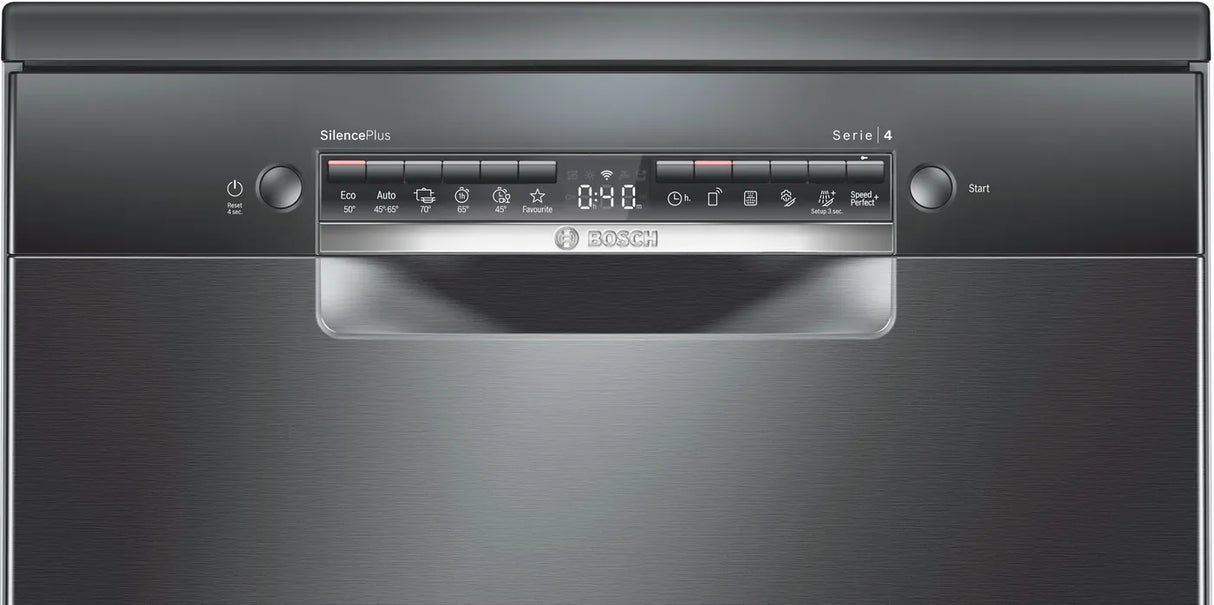 Bosch SMS4HMC65M Series 4 free-standing dishwasher 60 cm Brushed black steel anti-fingerprint