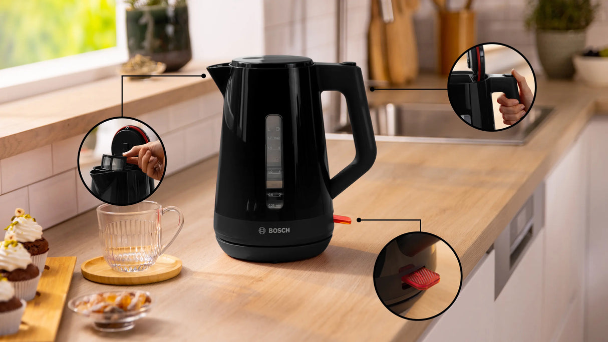 Bosch Kettle TWK1M123GB MyMoment Black, 3000 Watt
