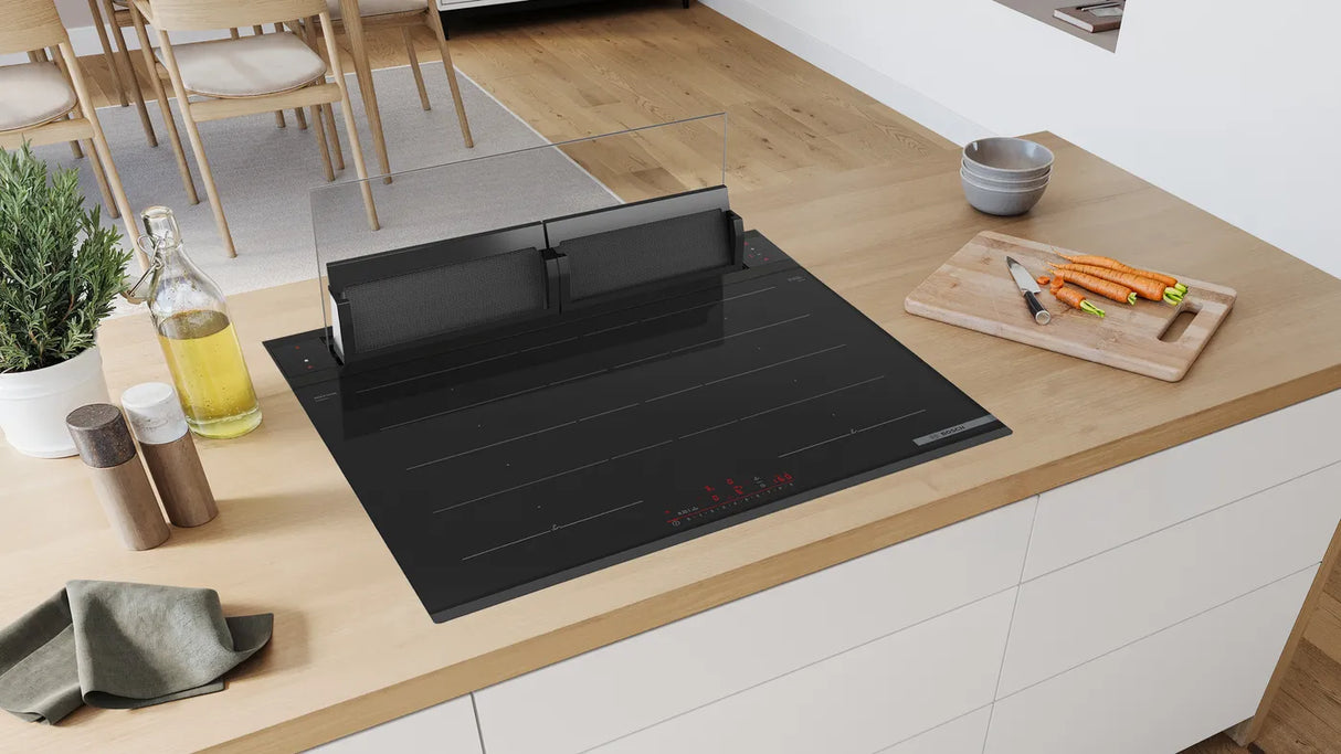 غطاء هواء بوش DDW88MM60B سلسلة 8 ذو الشفط السفلي 80 سم، أسود