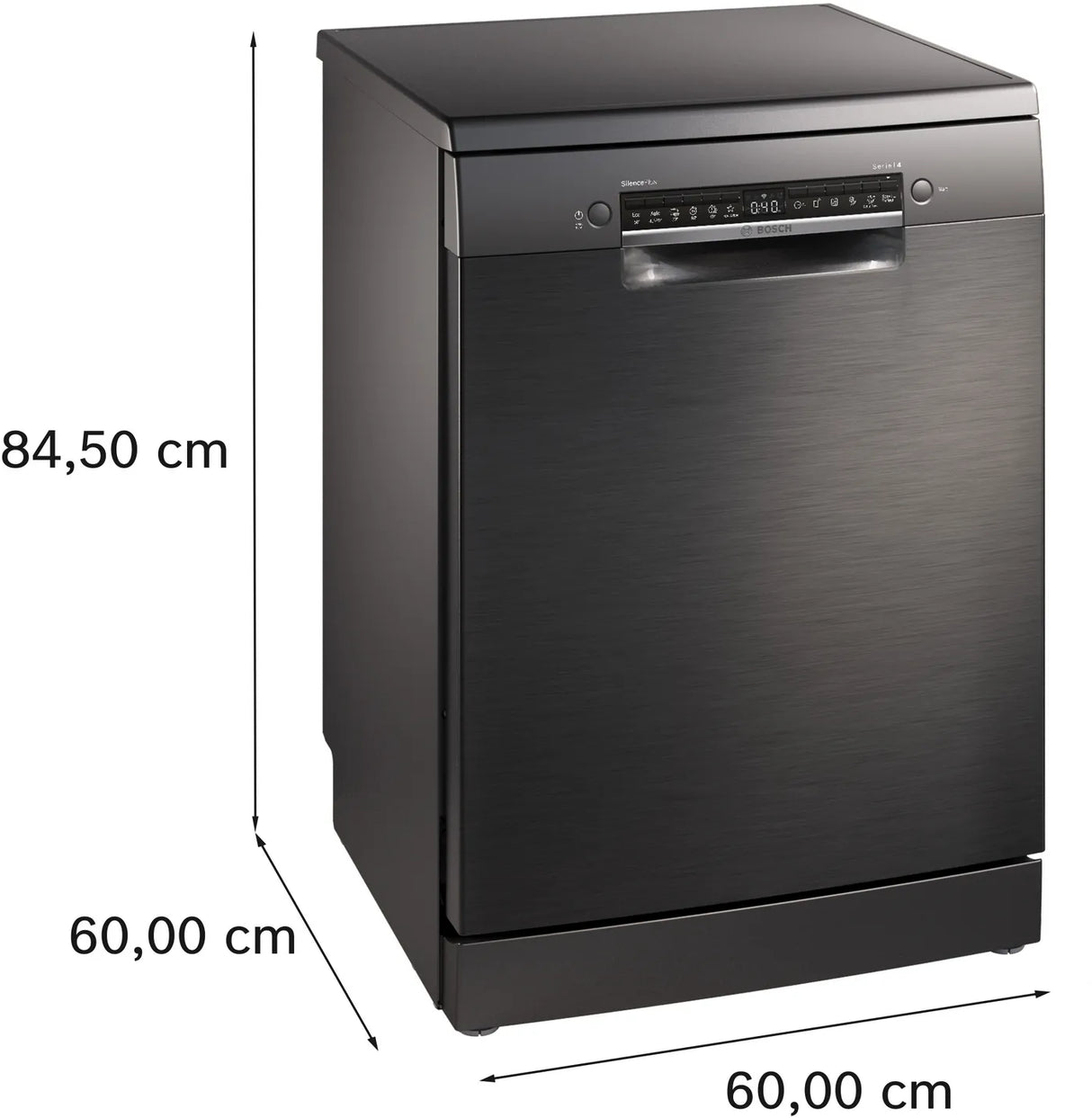 Bosch SMS4HMC65M Series 4 free-standing dishwasher 60 cm Brushed black steel anti-fingerprint