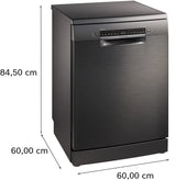 Bosch SMS4HMC65M Series 4 free-standing dishwasher 60 cm Brushed black steel anti-fingerprint