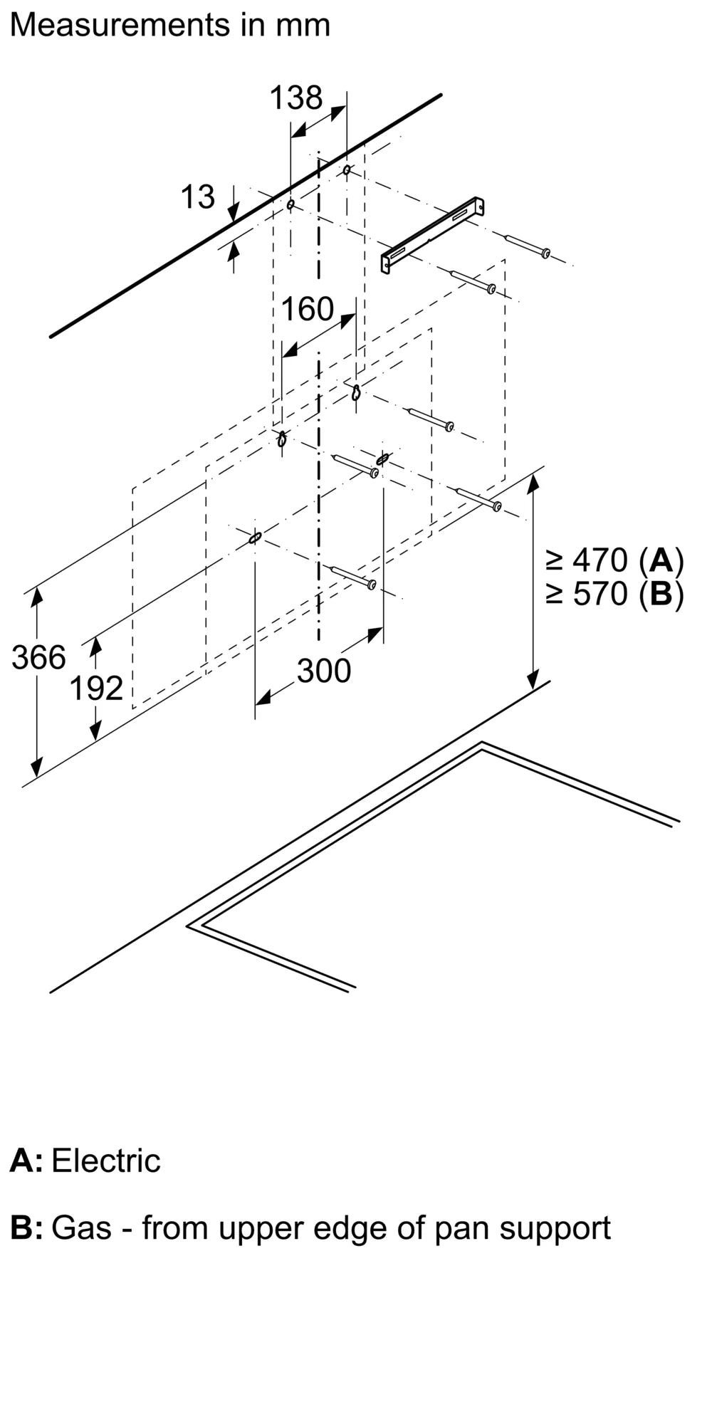 Bosch DWK96PJ60M Series 4 wall-mounted cooker hood 90 cm , Black