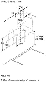 Bosch DWK96PJ60M Series 4 wall-mounted cooker hood 90 cm , Black