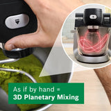 Bosch MUMS6ZM00G Stand mixer with scale 1600 Watt Black, Brushed stainless steel