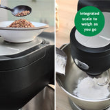 Bosch MUMS6ZM00G Stand mixer with scale 1600 Watt Black, Brushed stainless steel