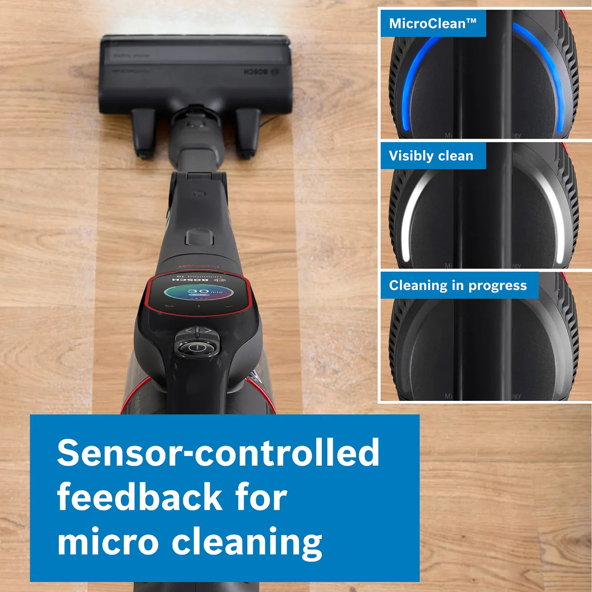 مكنسة كهربائية لاسلكية من بوش BCS1051GB Unlimited 10 ProPower، لون أسود