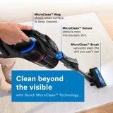 مكنسة كهربائية لاسلكية من بوش BCS1051GB Unlimited 10 ProPower، لون أسود