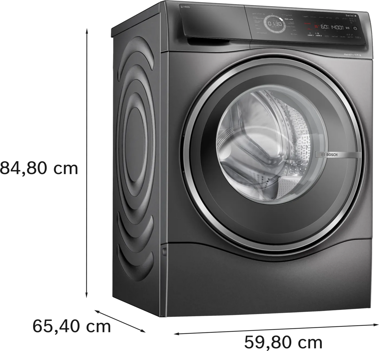 Bosch WNC254ARSA Series 8 washer dryer 10/6 kg, 1400 rpm
