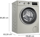 Bosch WAN28283SA Series 4 washing machine, front loader 8 kg , Silver inox
