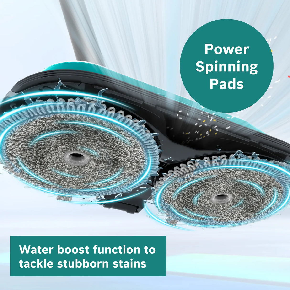 Bosch BCS71HYGGB Cordless 2 in 1 Vacuum and Mop Unlimited 7 Aqua White