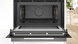 Bosch CMG7361B1M Series 8 built-in compact oven with microwave function 60 x 45 cm, Black