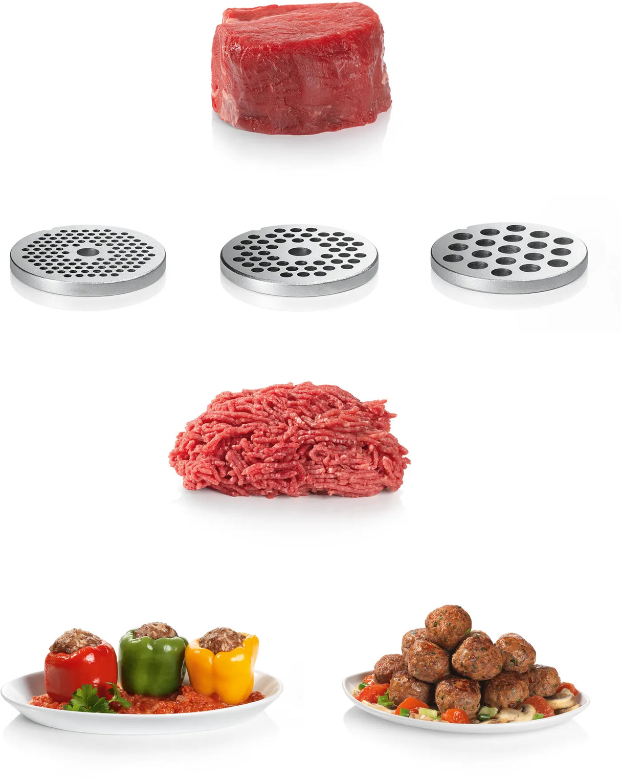 مفرمة لحم بوش برو باور 1800 واط، أبيض، MFW66020GB