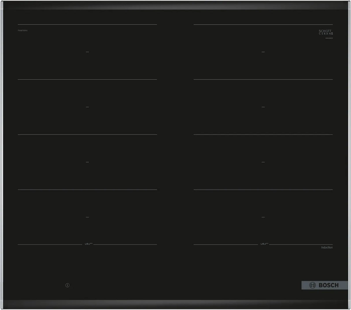Bosch PXX675DV1E Series 8 induction hob 60 cm, Black