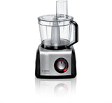 Bosch MC812M853G Food processor MultiTalent 8, 1250 Watt Black, Brushed stainless steel