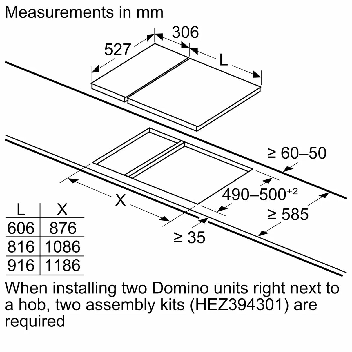 Bosch PKF375FP2E Series 6 domino hob, electric 30 cm, Black